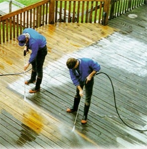 pressure washing decks